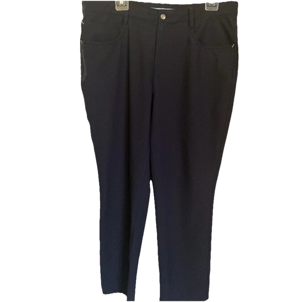 FOOTJOY Men's Performance Golf Pants 35x30 Navy Athletic Fit EUC